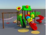 Playground per bambini, giochi gonfiabili, scivoli