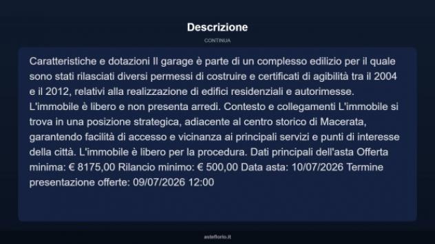 Immobile in asta di 18 m² in vendita a Macerata - Foto 4