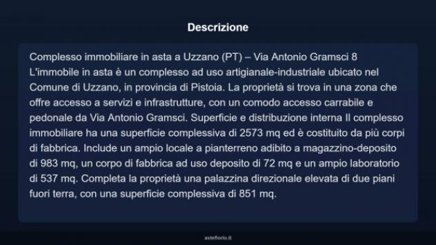 Immobile in asta di 2573 m² in vendita a Uzzano - Foto 7