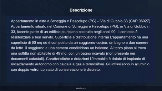 Immobile in asta di 60 m² in vendita a Scheggia e Pascelupo - Foto 7