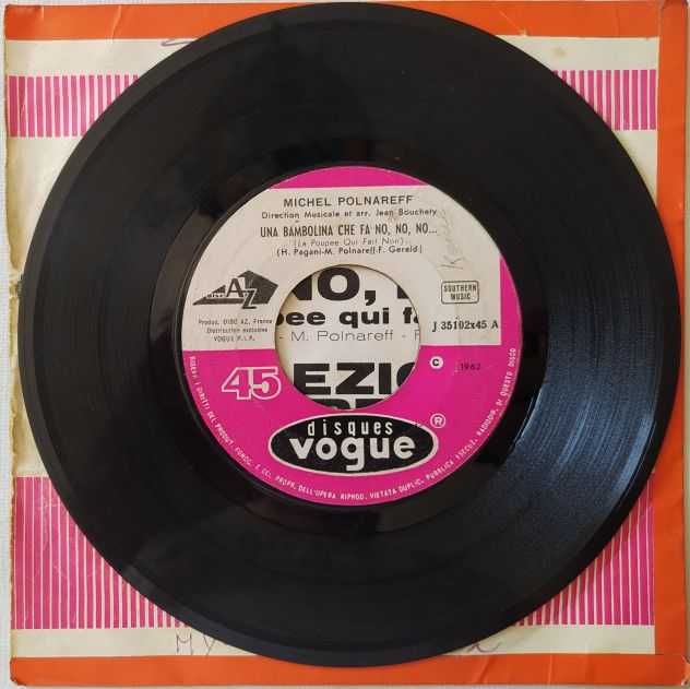 Michel Polnareff -Una bambolina che fa NoNoNo -La lezione del capellone- 1962 - Foto 3
