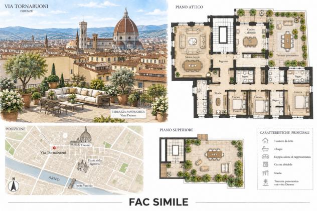 Attico in affitto a Firenze - Foto 2
