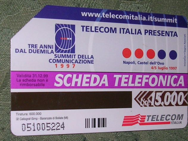 SCHEDA TELEFONICA ITALIA 36U
