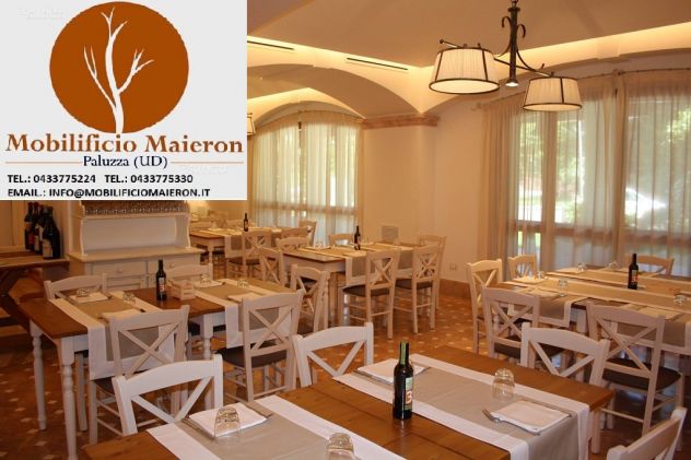 Tavoli Messina Per Arredo Bar Ristorante Pizzeria Shabby Chic - Foto 3