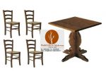 Set Roma cod 109 Sedie e Tavoli 80x80 Bar Pub Ristoranti Nuovi Non Usati Usate