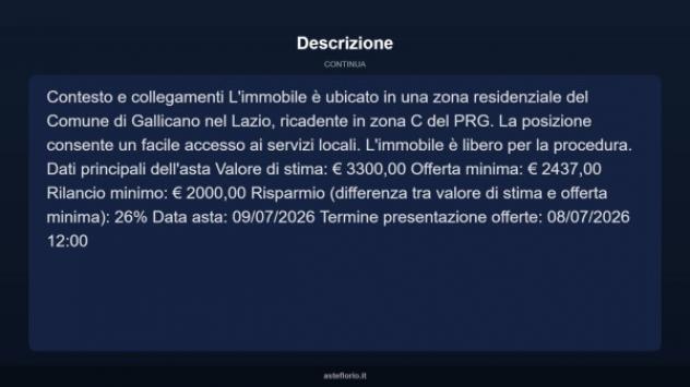 Immobile in asta di 6 m² in vendita a Gallicano nel Lazio - Foto 9