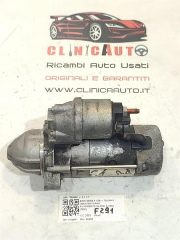 MOTORINO D' AVVIAMENTO BMW Serie 5 E61 Touring 7788680 306D2 diesel 2993 (03)