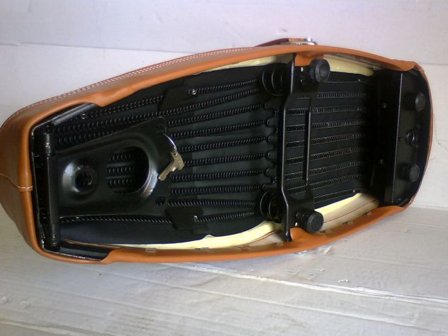Sella Marrone Piaggio Vespa PX 125 150 200 P X E - Foto 6
