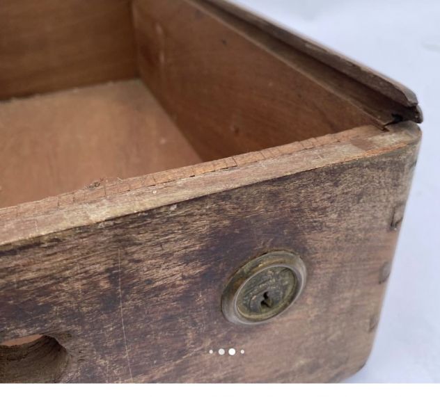 Cassetta di Sicurezza in Legno Vintage - Foto 6