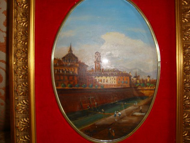Quadri. Coppia vedute cittadine. - Foto 2
