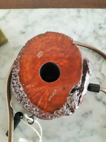 Pipa  da Tavolo in radica  con cordone flessibile e bocchino in metacrilato. Il - Foto 2