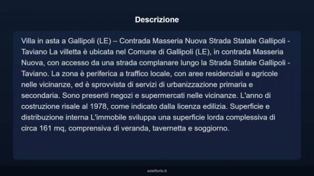 Immobile in asta di 161 m² in vendita a Gallipoli - Foto 4