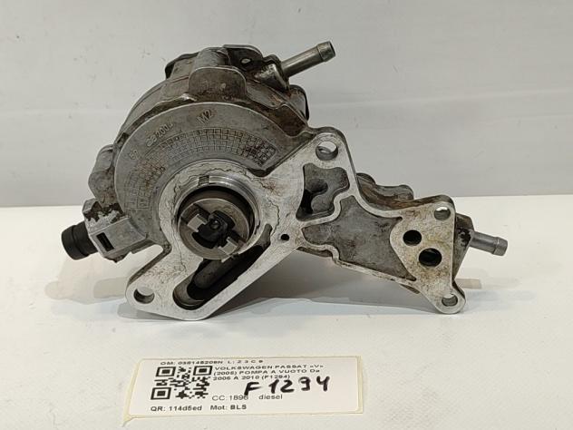 POMPA A VUOTO VOLKSWAGEN Passat Berlina 4° Serie 038145209N BLS diesel 1896 (0510) - Foto 2