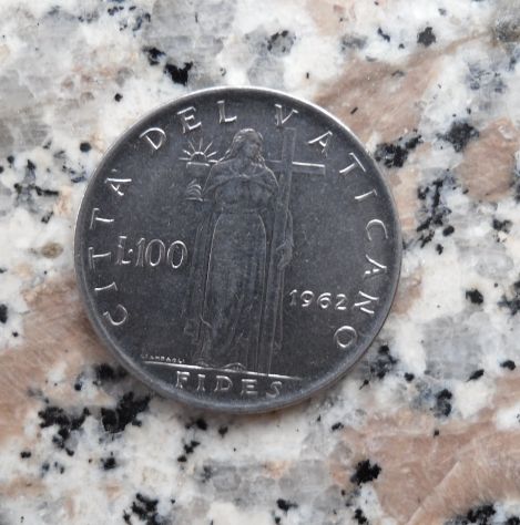 100 LIRE DEL VATICANO DEL 1962 - DI PAPA GIOVANNI XXIII° -