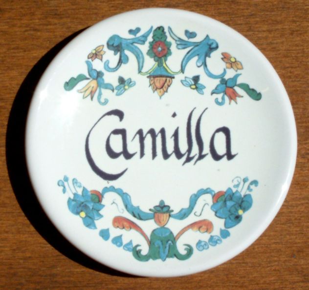Piattino in ceramica personalizzato con nome Camilla - Foto 2
