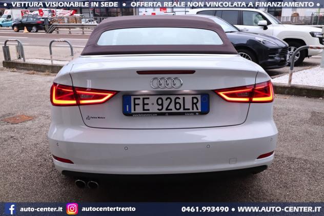 Audi A3 A3 Cabrio 2.0 TDI Stronic Sport *19 PELLE - Foto 6
