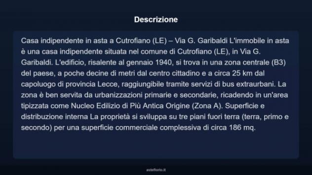 Immobile in asta di 186 m² in vendita a Cutrofiano - Foto 11