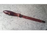 affila lame coltelli da cucina antico vintage anni primi 900 ferro e legno