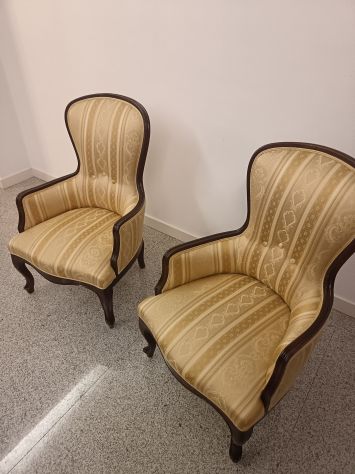 Poltrone vintage anni 60/70 – coppia rifoderata - Foto 3