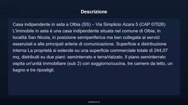 Immobile in asta di 244 m² con più di 5 locali in vendita a Olbia - Foto 7