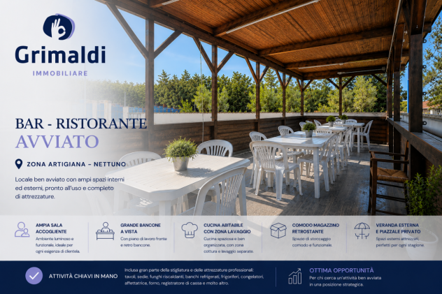 Bar Ristorante in vendita a Nettuno