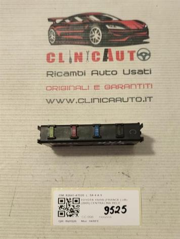 CENTRALINA RELÈ TOYOTA Yaris Serie 82641-47020 1KRFE benzina 998 (0811) - Foto 4