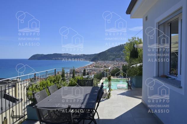ESCLUSIVA PROPRIETÀ DI PRESTIGIO CON VISTA MARE TOTALE, PISCINA PANORAMICA E DEPENDANCE INDIPENDENTE - Foto 4