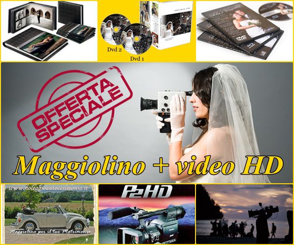 Video matrimoniale in HD e gratis maggiolino cabrio bianco