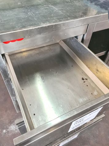 tavolo armadiato inox con cassettiera usato - Foto 5