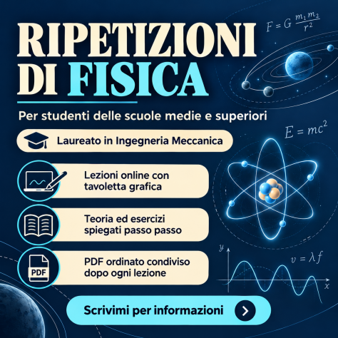 Ripetizioni di fisica chiare e personalizzate con tavoletta grafica