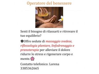 Massaggi - benessere Casalecchio di Reno - Massaggi olistici e riflessologia Tel:3385362665
