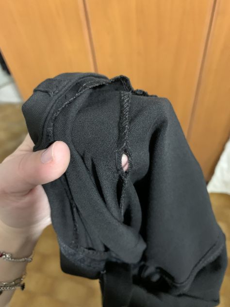 PANTALONI FINO AL SOTTO IL GINOCCHIO CAPRI MARCA”XYZ ITALY” DA DONNA NERI POCO E - Foto 8