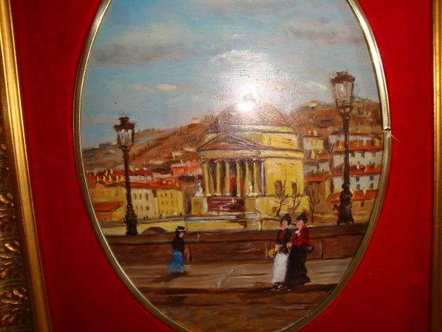 Quadri. Coppia vedute cittadine. - Foto 3