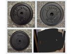 Dischi da 10 kg e 5 kg foro 26. Barra trazioni artigianale