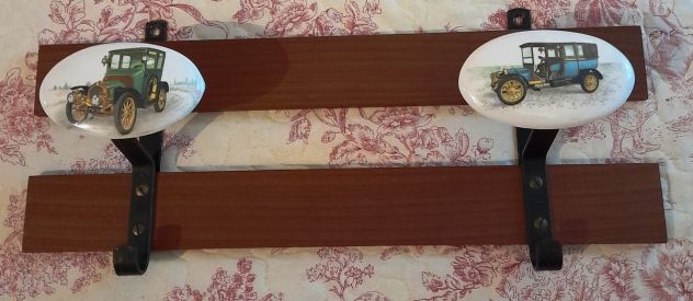 attaccapanni in legno e bachelite cm.40x15 - Foto 2