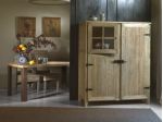 Credenza multiuso in legno vecchio di pino. Cod 12045