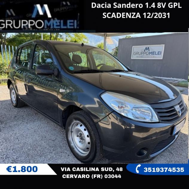 Dacia Sandero 1.4 8V GPL SCADENZA 12/2031