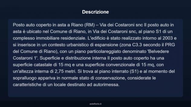 Immobile in asta di 15 m² in vendita a Riano - Foto 10