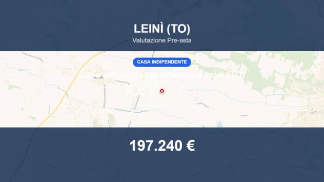 Immobile in asta di 350 m² con più di 5 locali e box auto in vendita a Leinì