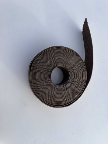 T43 Fascia Nastro in pelle a vegetale anilina brandy H 55 mm - L 10 mt - Foto 9