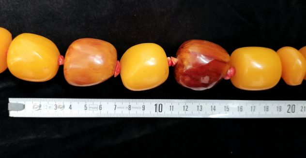 SPETTACOLARE COLLANA ETNICA TRIBALE BERBERA DI COPALE CON CORALLI. - Foto 9