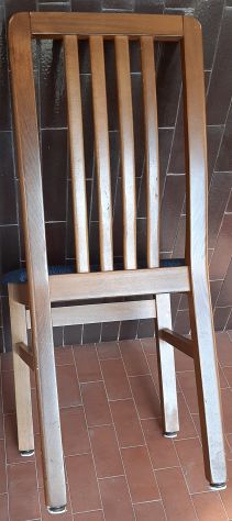 COPPIA SEDIE IMBOTTITE LEGNO MASSELLO PREZZO REALIZZO - Foto 3