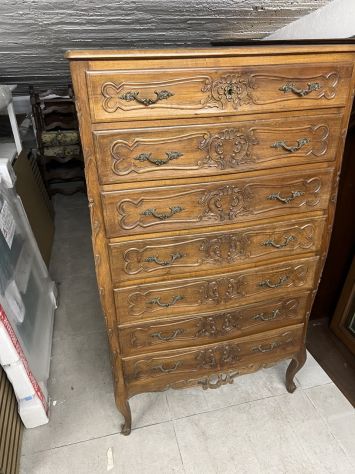Cassettone vintage in legno massello 7 cassetti - Foto 2