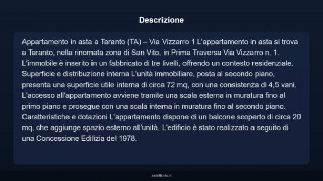 Immobile in asta di 72 m² in vendita a Taranto - Foto 3