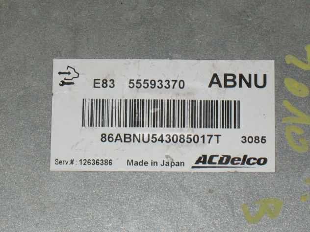 55593370 ABNU ECU CENTRALINA OPEL CORSA D E83 A12XER 55593370ABNU 12636386 - Foto 2
