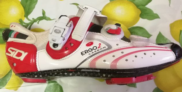 Scarpe ciclismo strada Sidi ergo 2 carbon n. 42 - Foto 6