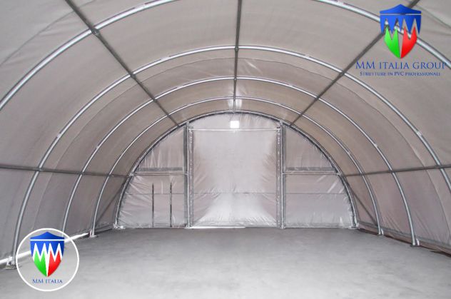 Agritunnel tunnel agricoli 9,15 x 18 x 4,5 prof. Telaio Diam Ø 76 mm. - Foto 7
