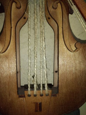 PORTABOTTIGLIE IN LEGNO MOLTO ORIGINALE A FORMA DI VIOLINO - VINTAGE - Foto 7
