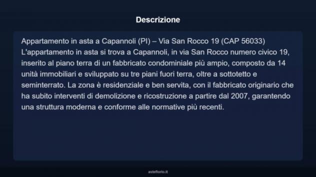 Immobile in asta di 77 m² in vendita a Capannoli - Foto 4