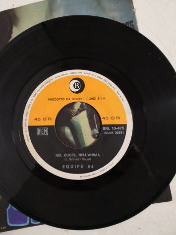 Disco Vinile 45 giri degli Equipe 84 - "Nel cuore nell'anima" originale del 1967 - Foto 3